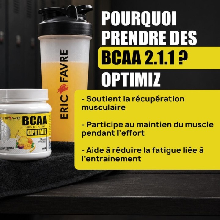 Eric Favre BCAA Optimiz 2:1:1 Fruits des bois (250g)