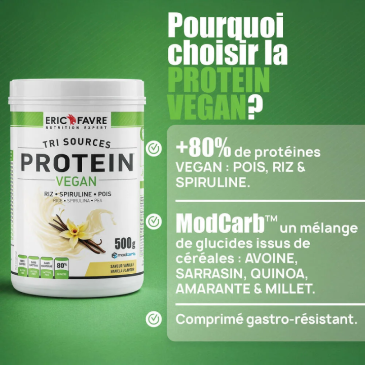 Eric Favre Protein Vegan – Protéines végétales Vanille