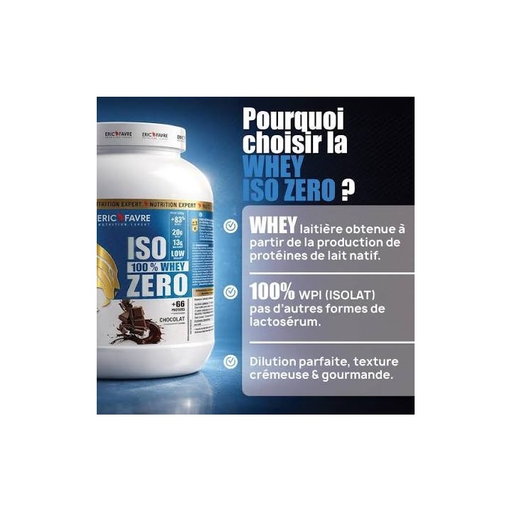 Éric Favre Iso Zero – 100% Whey Protéine Choco Intense