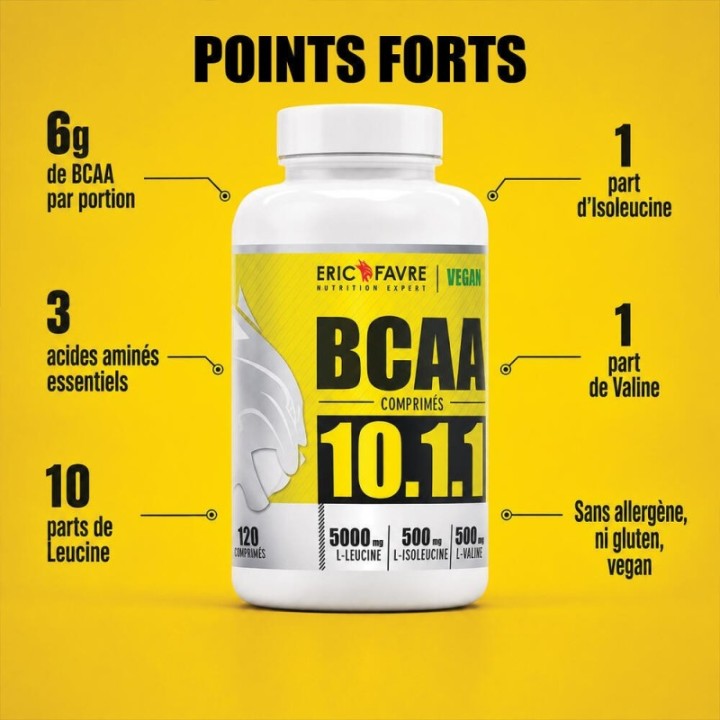 Eric Favre BCAA 10.1.1 Vegan 120 comprimés