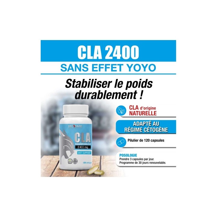 Éric Favre CLA 2400 – Soutien Métabolique (120 capsules)