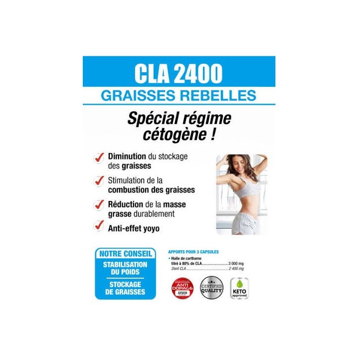 Éric Favre CLA 2400 – Soutien Métabolique (120 capsules)