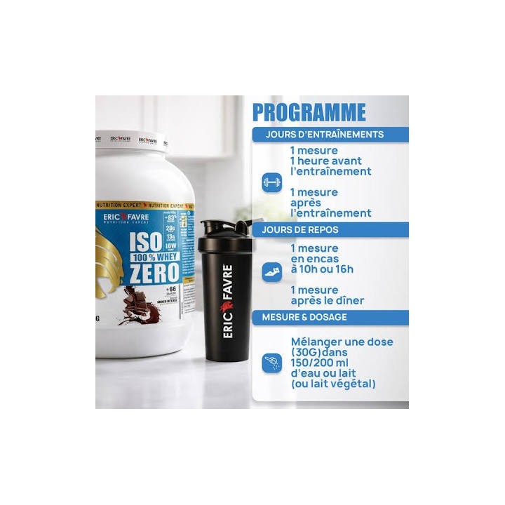 Eric Favre Iso Zero – 100% Whey Protéine Vanille